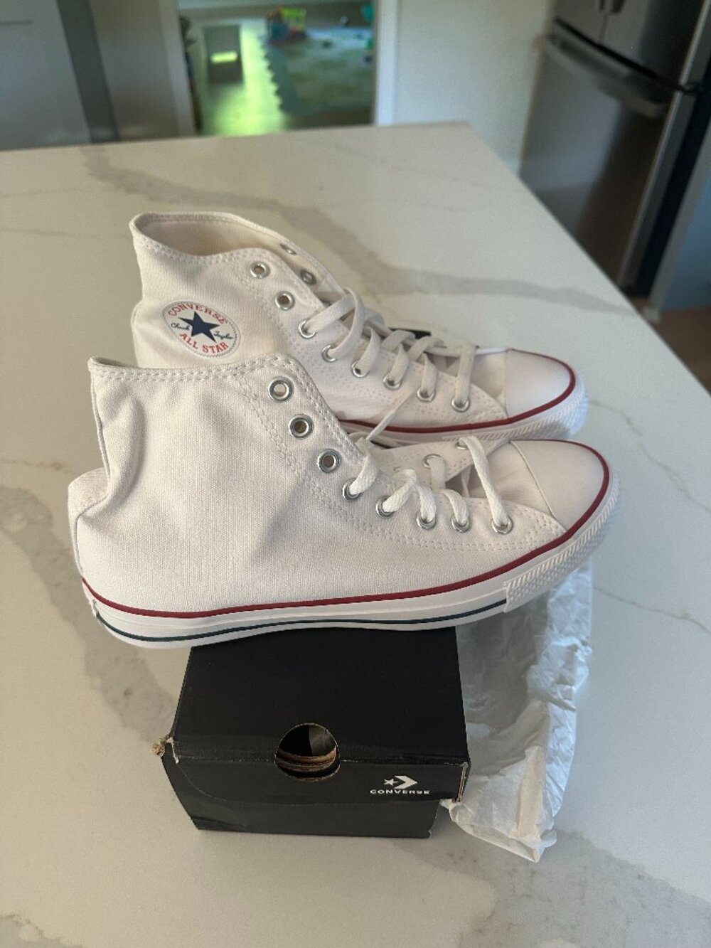 Converse Chuck Taylor All Star High Top Optical White Sneakers Women’s 10 NIB